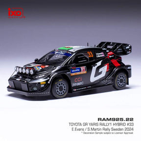 Machetă Toyota Yaris GR Rally Sweden Evans – Martin