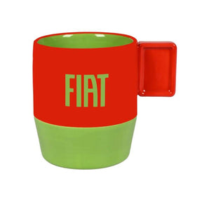 Fiat ceramic mug red-green – official product