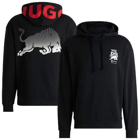 HUGO – Visa Cash App RB casual sweatshirt with BULL motif black