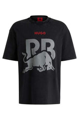HUGO – Racing Bulls casual T-shirt black