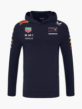 Hanorac de echipă cu glugă Oracle Red Bull Racing cu logo-urile sponsorilor
