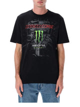 Tricou pentru fani Ducati Corse - Monster Energy negru Monster