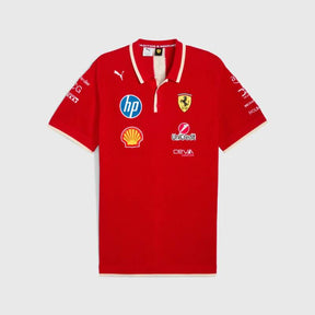 Tricou polo de echipă Scuderia Ferrari F1 2025 SE China