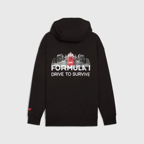 Hanorac pentru fani cu glugă Puma F1 Drive To Survive negru