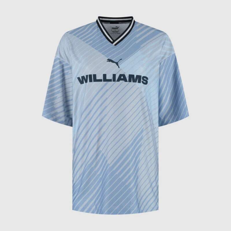 Tricou sport Williams Racing cu logo bleu deschis