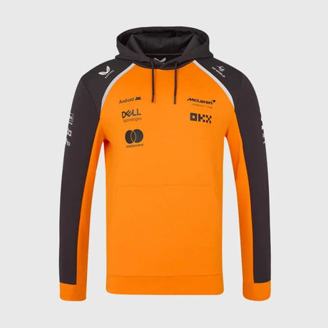 Hanorac de echipă cu glugă McLaren F1 cu logo-urile sponsorilor