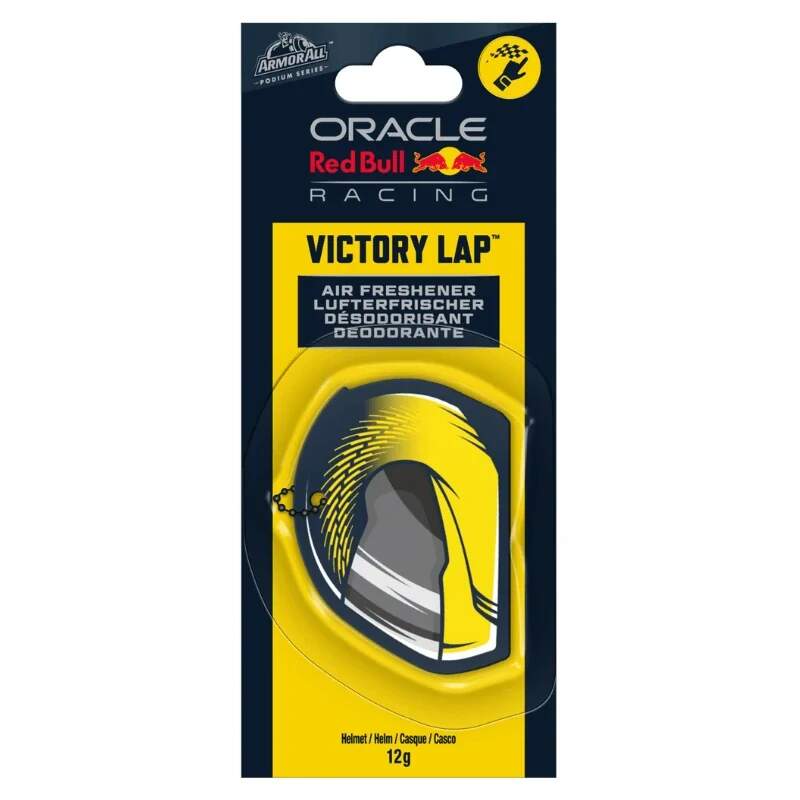 Odorizant auto Red Bull Racing – Armor All – cască suspendabilă galbenă