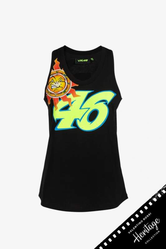Maiou de damă VR46 Valentino Rossi - Heritage negru
