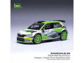 IXO Škoda Fabia Rally2 EVO model – Rally Bohemia 2021 #1 Kopecký