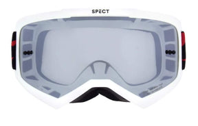 Ochelari de motocros Red Bull Spect EVAN albi cu lentile transparente