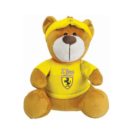 Scuderia Ferrari large plush teddy bear yellow