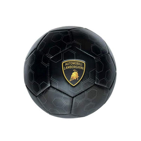 Minge de fotbal Lamborghini (5) neagră cu logo