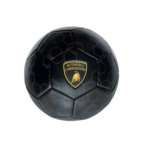 Minge de fotbal Lamborghini (5) neagră cu logo