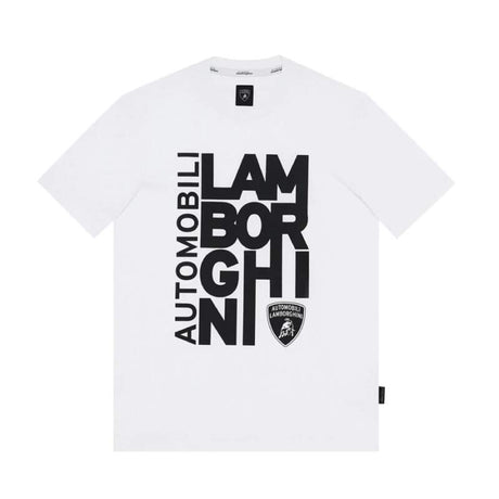 Tricou casual Automobili Lamborghini alb