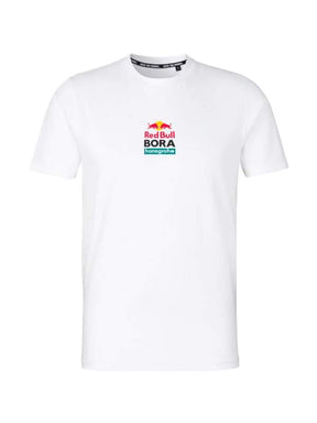 Tricou pentru fani Red Bull Bora Hansgrohe alb cu logo