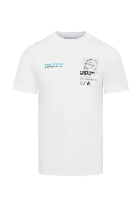 Williams Racing F1 casual T-shirt with helmet motif