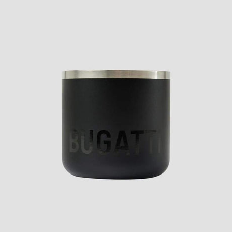 Cană neagră Bugatti cu inscripție