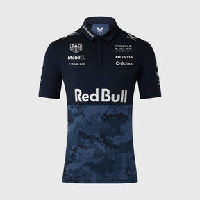Oracle Red Bull Racing team polo shirt with sponsor logos x HYPEBEAST