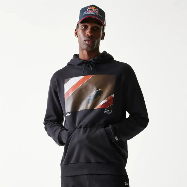Hanorac oversized cu grafică Oracle Red Bull Racing New Era – bleumarin