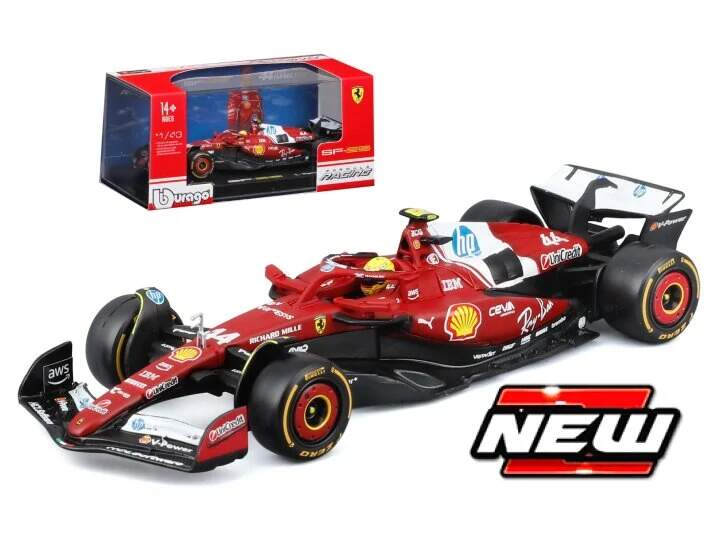 Model Scuderia Ferrari SF-25 BBurago #44 Lewis Hamilton 2025 1:43 Signature