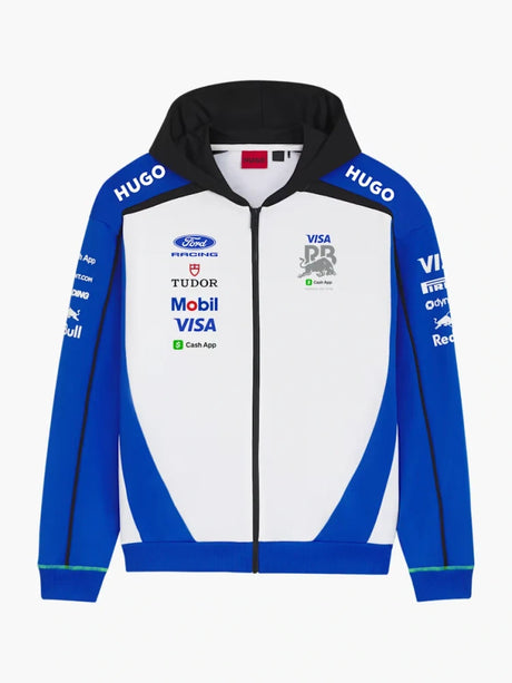Visa Cash App Racing Bulls Team Zip Hoodie with Sponsor Logos – Team Edition