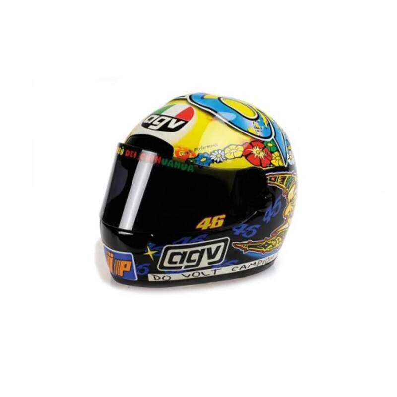 Machetă cască MotoGP Valentino Rossi Brazilia 1999 Jacarepaguà