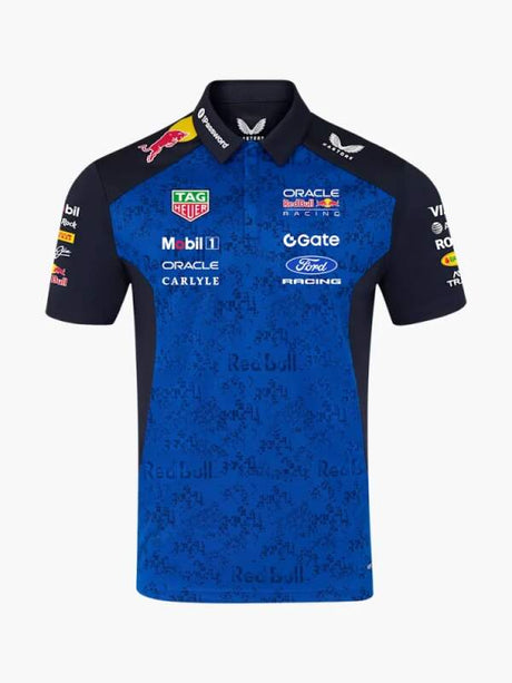 Tricou polo Oracle Red Bull Racing cu logo-urile sponsorilor - ediție de echipă