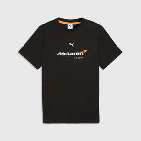 Tricou McLaren F1 negru cu logo Puma - ediție casual