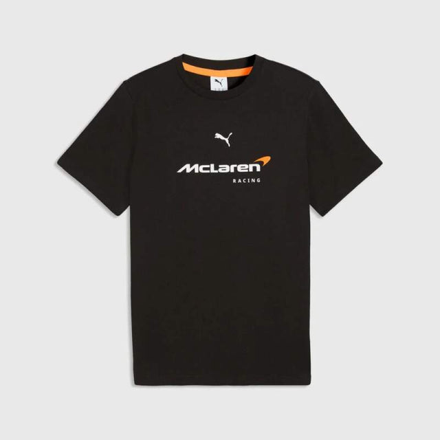 Tricou McLaren F1 negru cu logo Puma - ediție casual