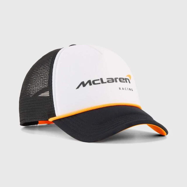 Șapcă cu plasă McLaren F1 albă cu logo Puma - McLaren Racing