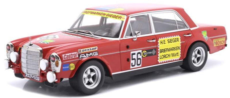 Machetă WERK83 1:18 Mercedes Benz 300 SEL 6.8 AMG #56 H. Heyer 200 Miles Nurburgring 1972