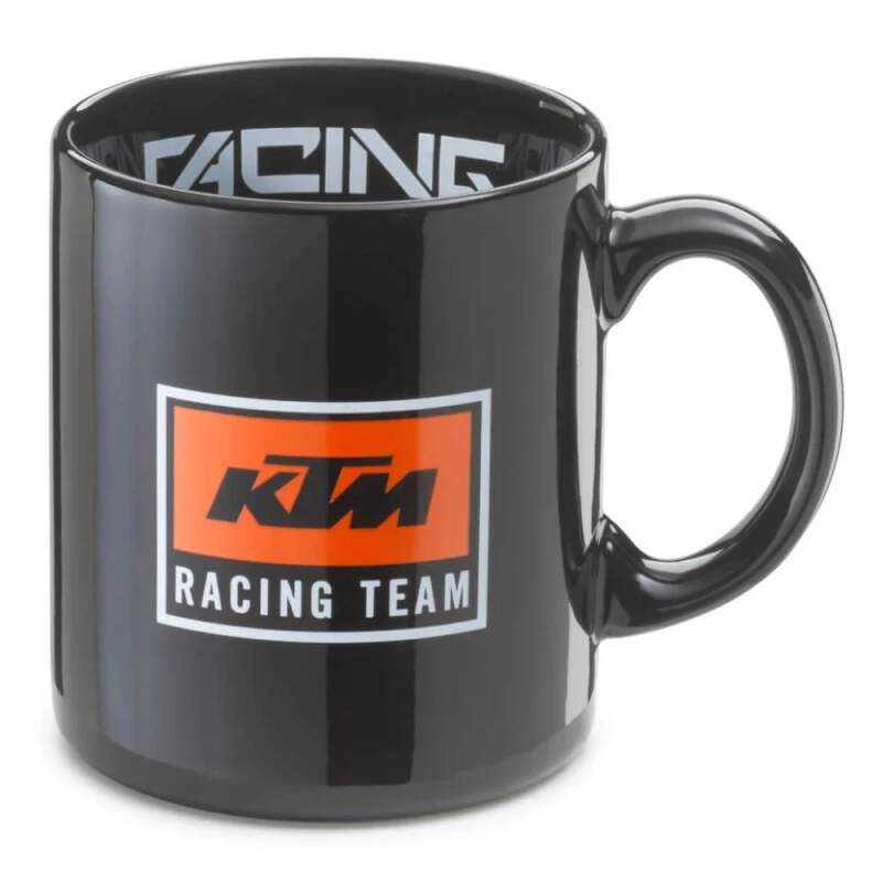 KTM Racing ceramic mug, black, with logo