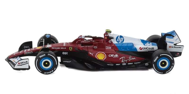 Model Scuderia Ferrari SF-25 BBurago #44 Lewis Hamilton Miami GP 2025