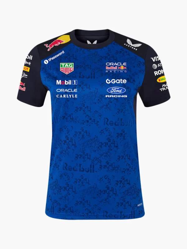 Tricou de damă Oracle Red Bull Racing cu logo-urile sponsorilor - ediție de echipă