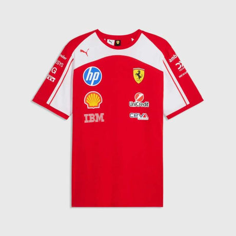 Tricou Scuderia Ferrari F1 x Puma cu logo-urile sponsorilor - ediție de echipă