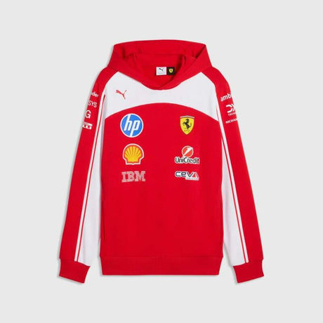Hanorac cu glugă Scuderia Ferrari F1 x Puma cu logo-urile sponsorilor - ediție de echipă