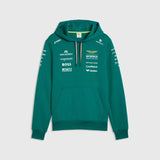 Hanorac cu glugă Aston Martin F1 cu logo-urile sponsorilor - ediție de echipă
