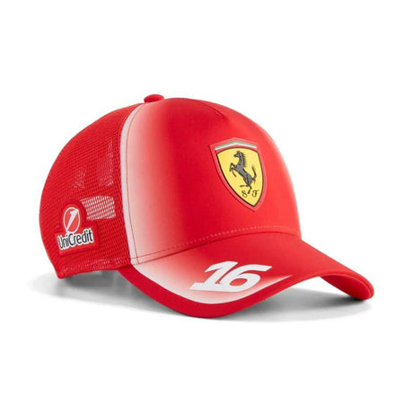 Șapcă cu plasă Charles Leclerc Scuderia Ferrari F1 x Puma - ediție de echipă