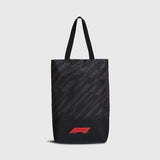 Formula 1 shopping bag with logo, black