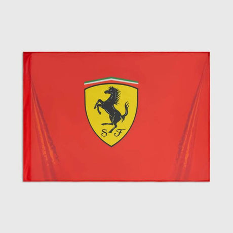 Steag Scuderia Ferrari F1 cu logo roșu