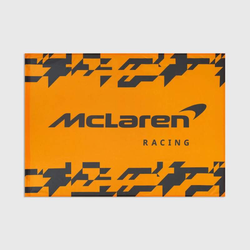 Steag McLaren F1 cu logo portocaliu