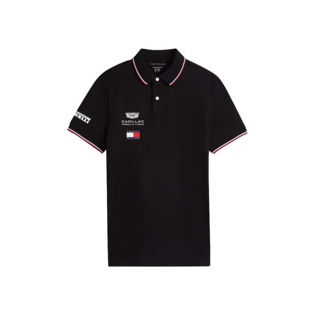 Black Cadillac F1 x Tommy Hilfiger polo shirt - team edition