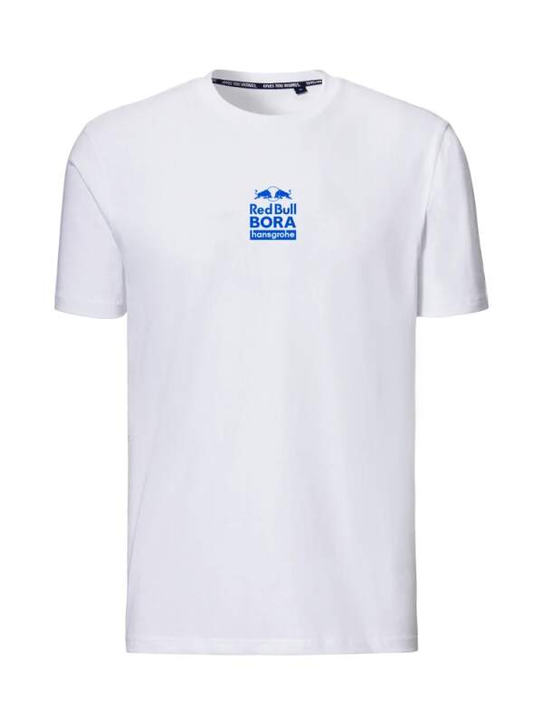 Red Bull Bora Hansgrohe casual T-shirt, white - MONUMENTS edition