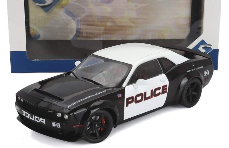 Machetă Solido Dodge Challenger DEMON POLICE
