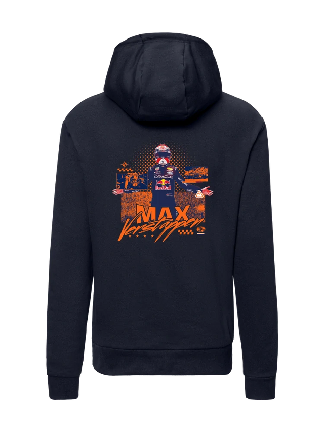 Hanorac Oracle Red Bull Racing Max Verstappen cu logo – bleumarin