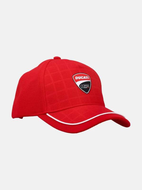 Șapcă pentru fani Ducati Corse GRID roșie cu logo