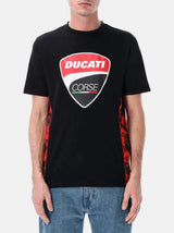 Ducati Corse CAMU black fan T-shirt with logo