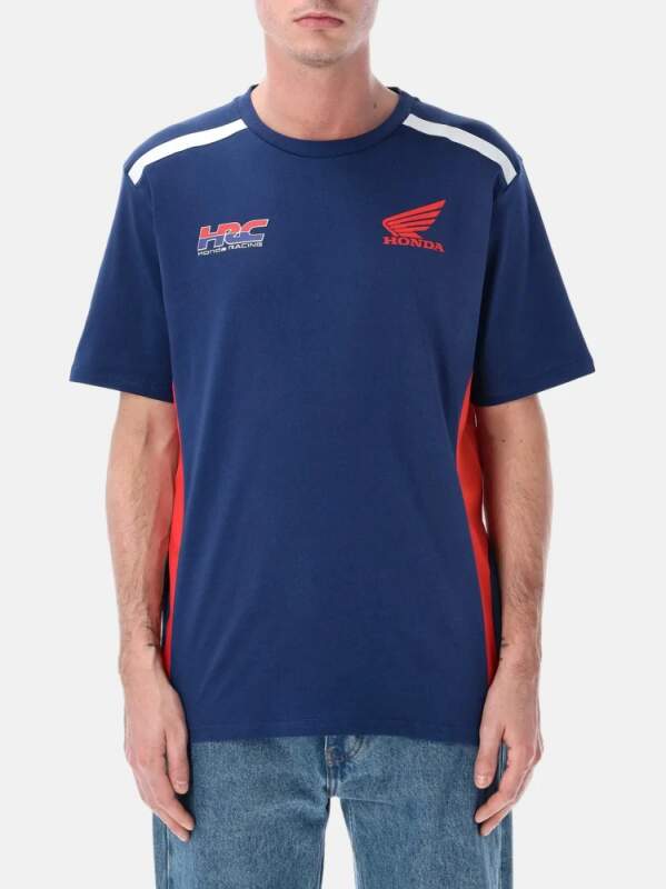 Tricou pentru fani HRC Honda cu logo albastru