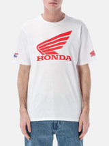 HRC Honda white fan T-shirt with large logo