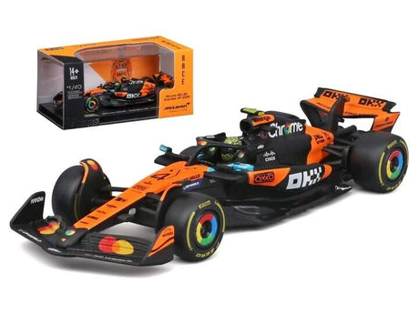 Machetă McLaren F1 MCL39 BBurago #4 Lando Norris 2025 1:43 Signature